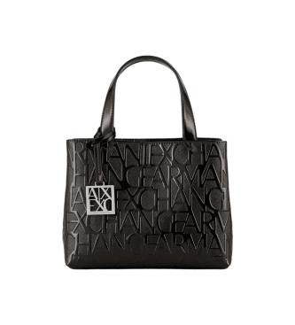 Armani Exchange Schwarze Einkaufstasche