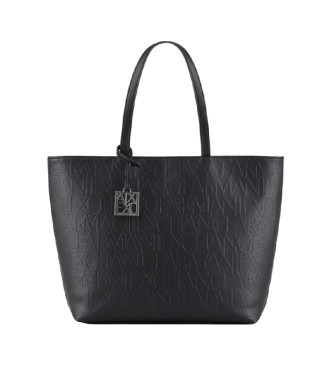 Armani Exchange Borsa nera con logo