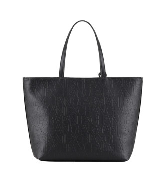 Armani Exchange Borsa nera con logo