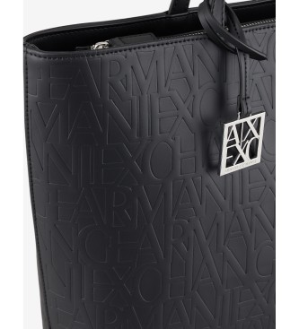 Armani Exchange Borsa nera con logo