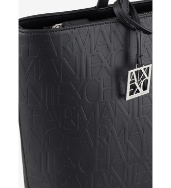 Armani Exchange Borsa nera con logo