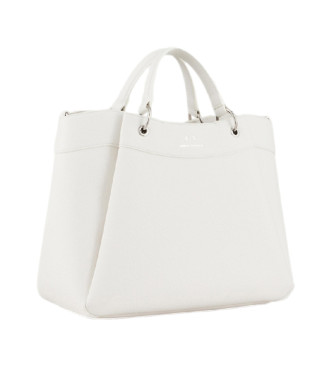 Armani Exchange White shopping bag