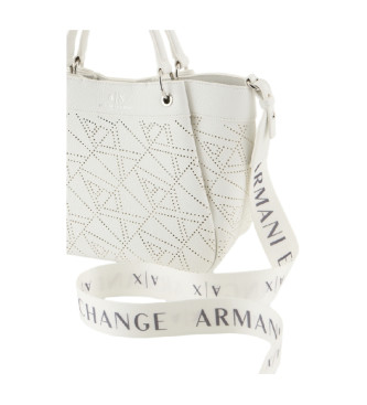 Armani Exchange Bela nakupovalna torba