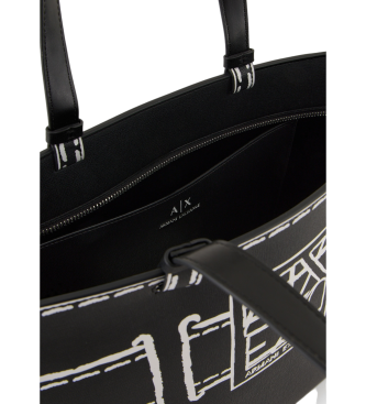 Armani Exchange Black shopping bag