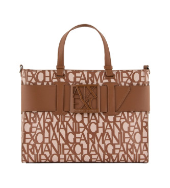 Armani Exchange Saco Tote Castanho