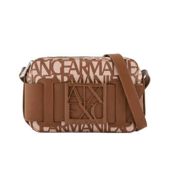 Armani Exchange Braune Tracolla Handtasche