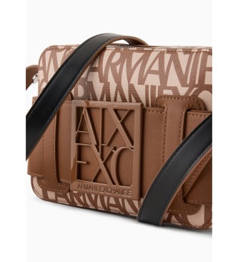 Armani Exchange Braune Tracolla Handtasche