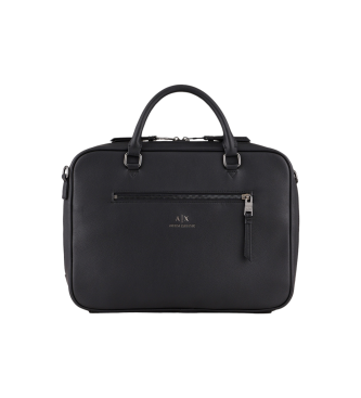 Armani Exchange Schwarz beschichtete Stofftasche