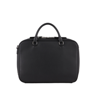 Armani Exchange Schwarz beschichtete Stofftasche