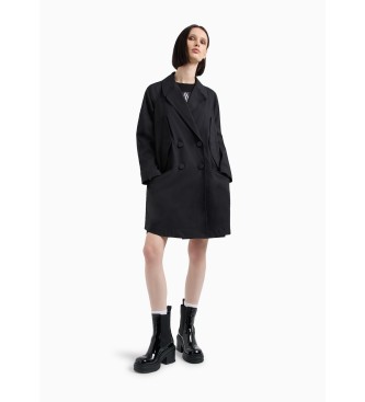 Armani Exchange Trench ASV laminato nero