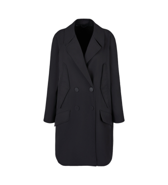 Armani Exchange Trench ASV laminato nero