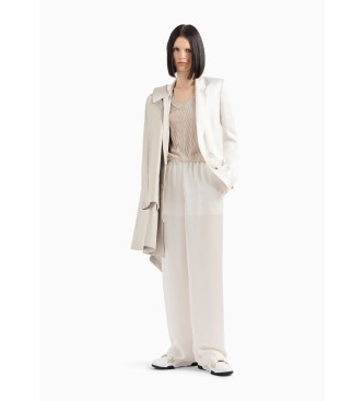 Armani Exchange Trench laminato ASV bianco