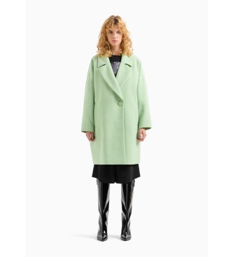 Armani Exchange Cappotto Caban verde