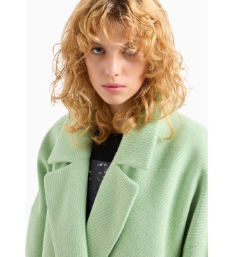 Armani Exchange Manteau vert Caban