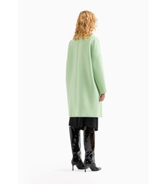 Armani Exchange Cappotto Caban verde