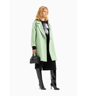 Armani Exchange Manteau vert Caban