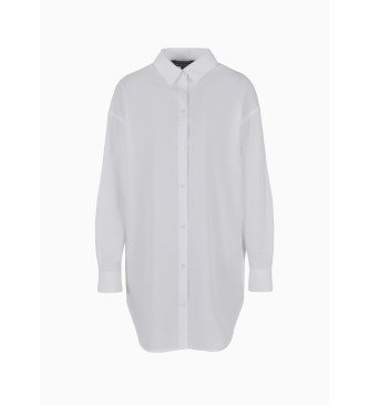 Armani Exchange Camisa de popelina branca