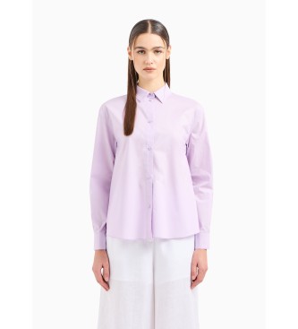 Armani Exchange Lilac Boxy Shirt