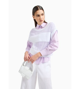 Armani Exchange Lilac Boxy Shirt