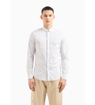 Armani Exchange Skjorta med tryck vit