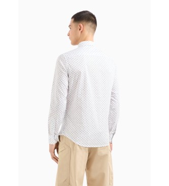 Armani Exchange Printed Shirt white