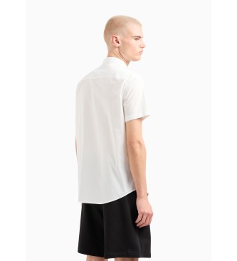 Armani Exchange Hvid patch-skjorte
