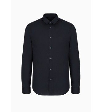 Armani Exchange Camisa de malha azul-marinho