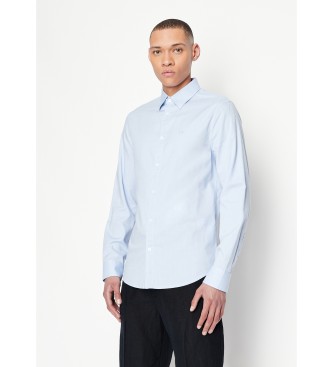 Armani Exchange Basic blauw shirt