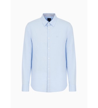 Armani Exchange Camisa Bsica azul