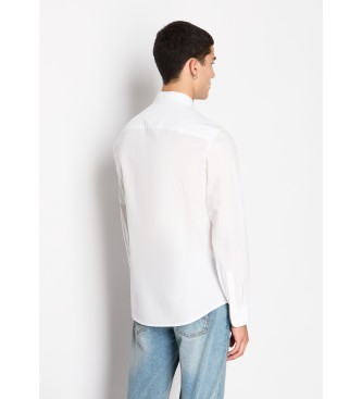 Armani Exchange Camisa Popeln blanco