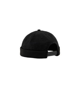 Armani Exchange Gorro de sarga de algodn negro