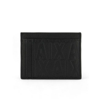 Armani Exchange Porte-cartes noir uni