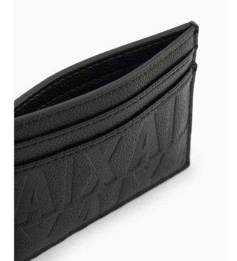 Armani Exchange Porte-cartes noir uni