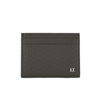 Armani Exchange Czarne etui na karty z logo