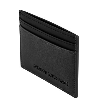 Armani Exchange Porta-cartes com logtipo preto