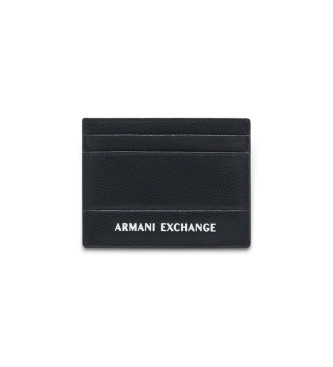 AIX Armani Exchange Tarjetero Monograma negro
