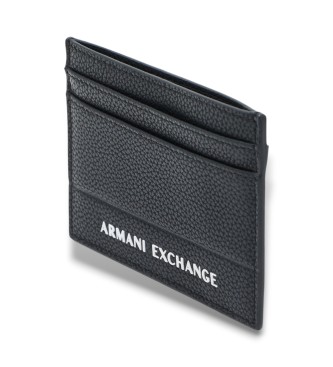 AIX Armani Exchange Tarjetero Monograma negro
