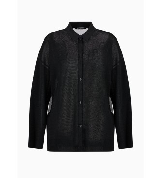 Armani Exchange Shirt Strickjacke schwarz