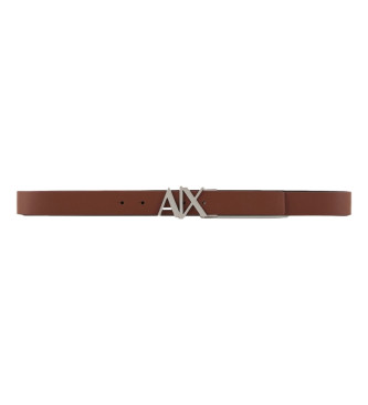Armani Exchange Brown leather belt