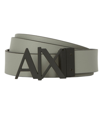 Armani Exchange Cinturn de piel negro