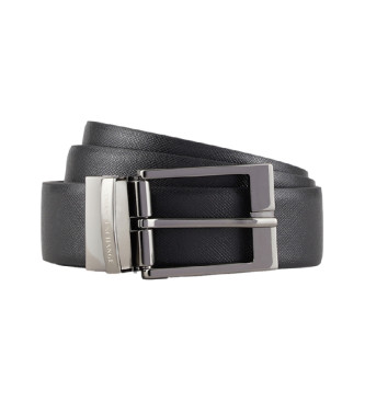 Armani Exchange Zwarte leren riem