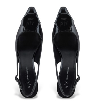 Armani Exchange Black leather Decollete shoes