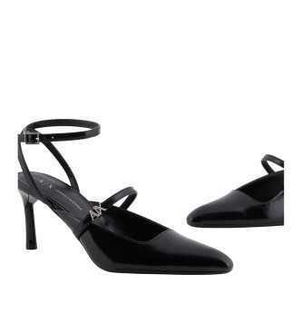 Armani Exchange Decollete Super shy chaussures en cuir noir