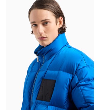 Armani Exchange Blauw gewatteerd jack