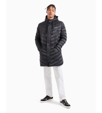 Armani Exchange Black quilted coat