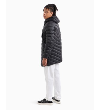 Armani Exchange Black quilted coat