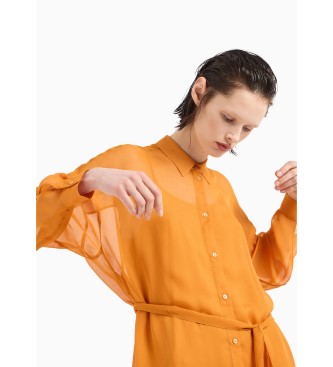 Armani Exchange Robe en gaze orange