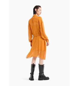 Armani Exchange Robe en gaze orange