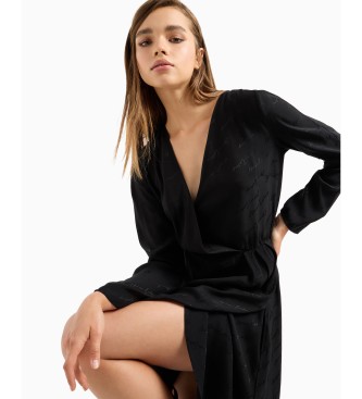 Armani Exchange Klassisches schwarzes Kleid