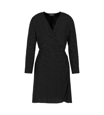 Armani Exchange Klassisches schwarzes Kleid